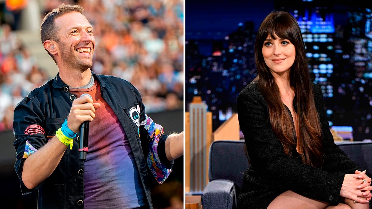 Chris Martin y Dakota Johnson.