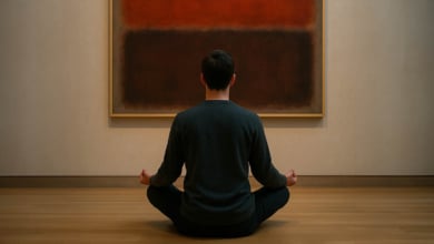 La meditación entra en el museo para limpiar la mente de basura visual
